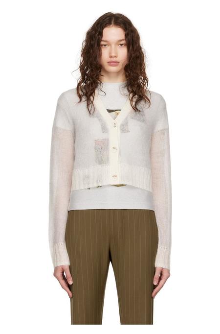 Acne Studios Cropped Cardigan - Off White