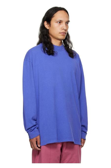 Acne Studios Tape Long Sleeve T-Shirt - Sea Blue