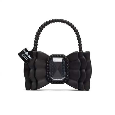 forBitches Bow bag 9 inch Peewee Bag - Black