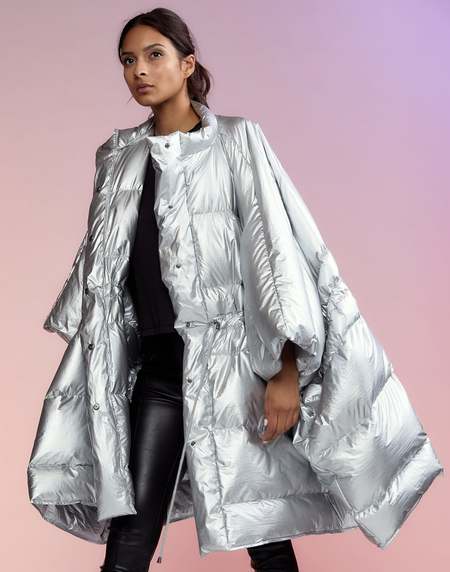 Cynthia Rowley Chrome Puffer Jacket - Silver