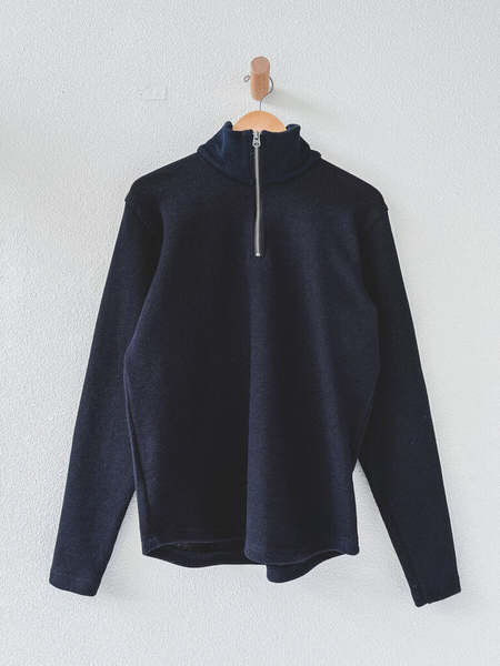 Dehen Wool Quarter Zip Sweater