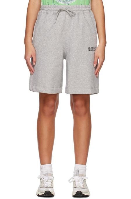 GANNI Software Drawstring Shorts - Gray