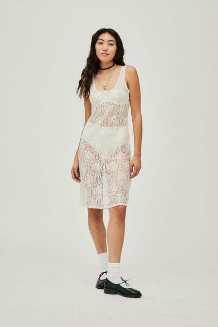 Estrella-Studio Lace Harmony Dress - Ivory
