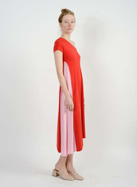 Meg Kari Dress - Red/Pink