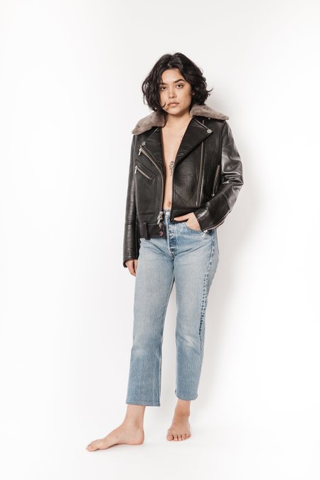 La Bete scuba padded moto with removable shearling