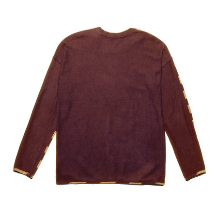 Post-Imperial LAGOS RUGBY SWEATSHIRT - BROWN/YELLOW