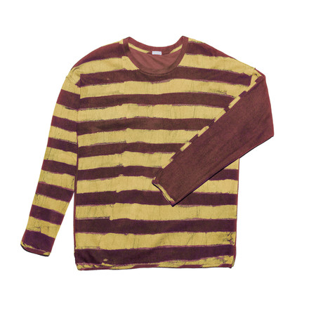 Post-Imperial LAGOS RUGBY SWEATSHIRT - BROWN/YELLOW