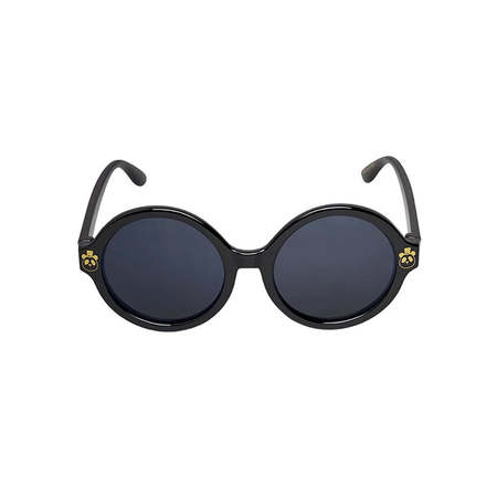 Kids Mini Rodini Round Sunglasses - Black