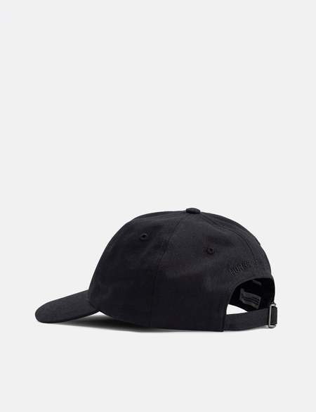Norse Projects Chainstitch Logo Twill Cap - Black