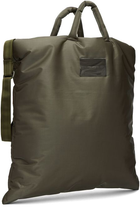 Our Legacy Big Pillow Tote - Army green shimmer