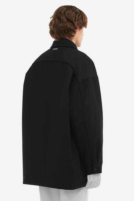 C2H4 Oversized Shelter Shirt Coat - Black