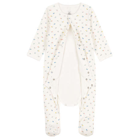 Kids Petit Bateau Bodyjama Pyjamas - White/Floral Print