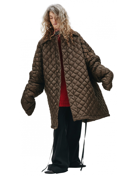 Raf Simons Oversized quilted jacket - brown