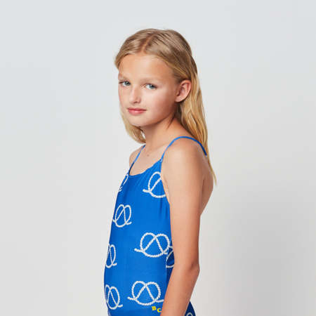 kids Bobo Choses Sail Rope All Over Swimsuit - blue