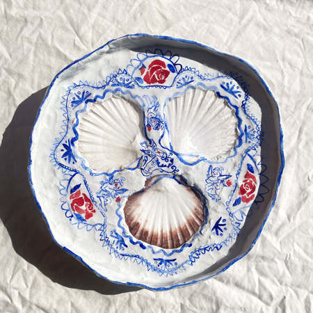 Chell Fish Shell Offering Tray - Rosey Cherubs