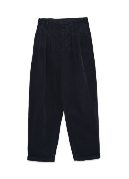 YMC Keaton Cotton Trousers - Navy